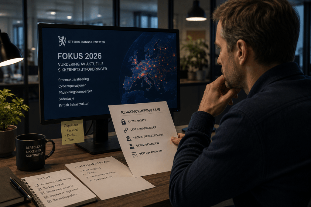 Fokus 2026: Hva betyr Etterretningstjenestens trusselvurdering for norske SMB-er?